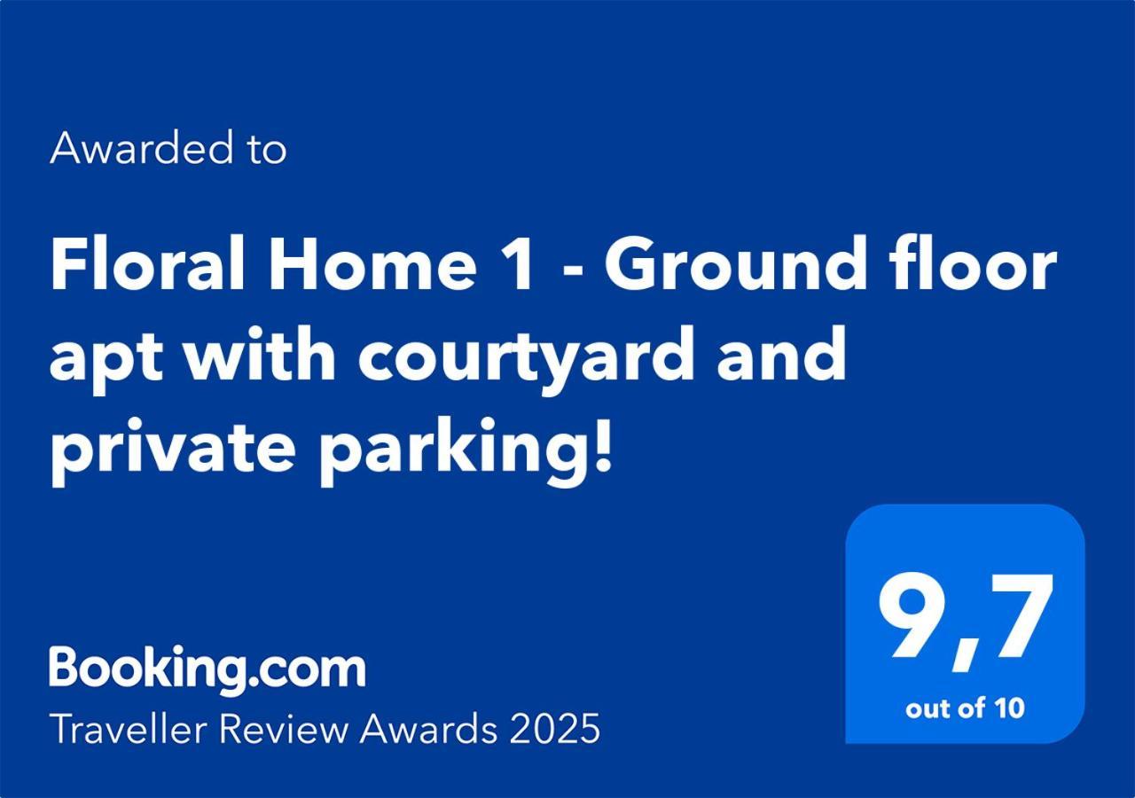 Floral Home 1 - Ground Floor Apt With Courtyard And Private Parking! Афіни Екстер'єр фото